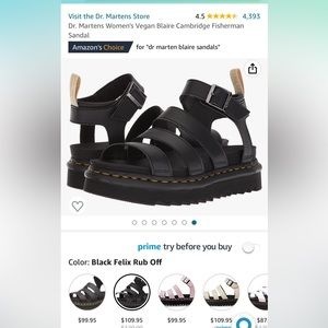 Dr. Marten's Vegan Blaire Cambridge Fisherman Sandal